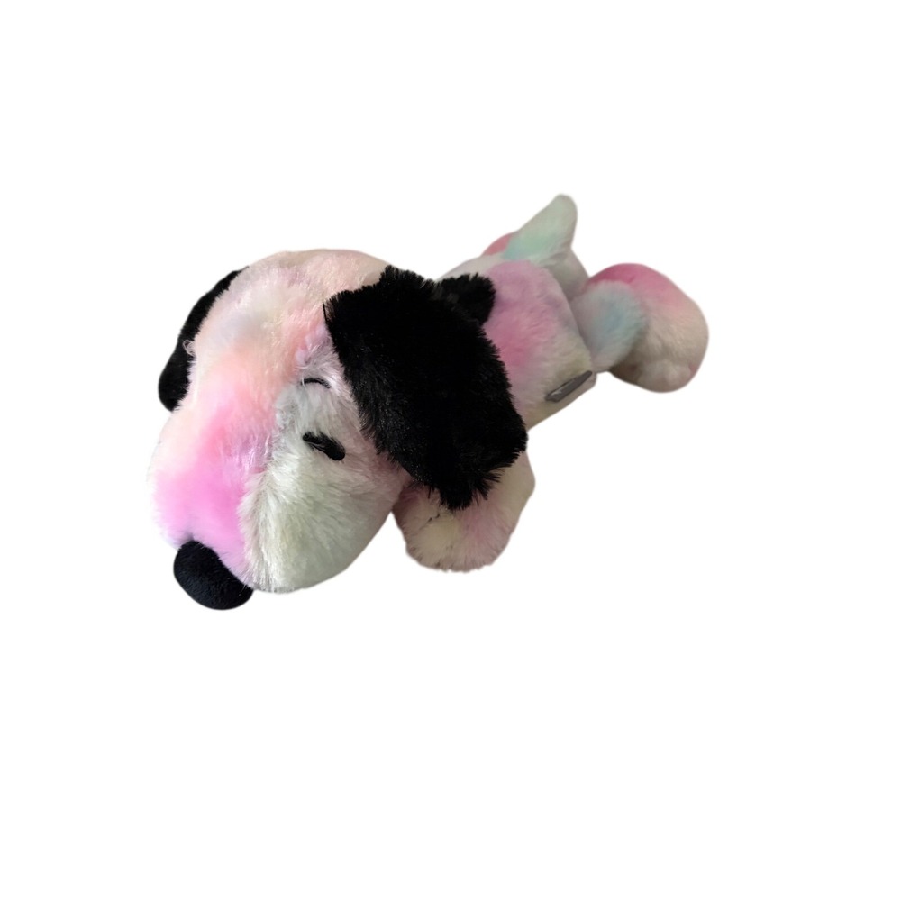 Hallmark Peanuts Snoopy Plush Tie Dye Pastel Pink Blue Purple Stuffed Animal 12"